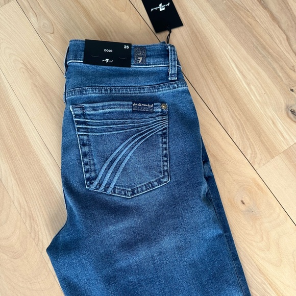 7 For All Mankind Blue Women's Jeans. DOJO - Picture 4 of 4